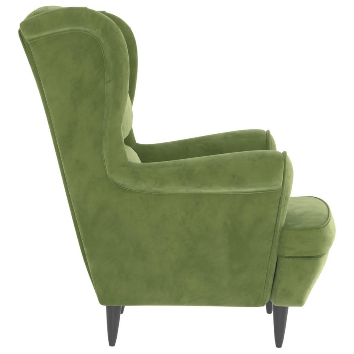 VIDAXL Fauteuil vert clair velours