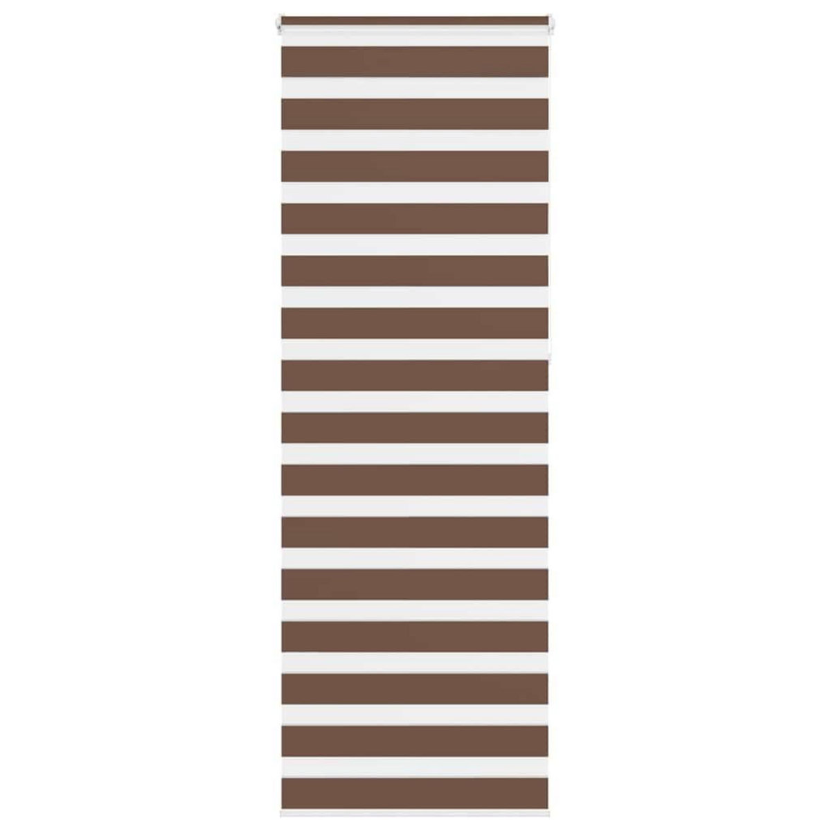 VIDAXL Store zebre marron 85x230 cm largeur du tissu 80,9 cm polyester