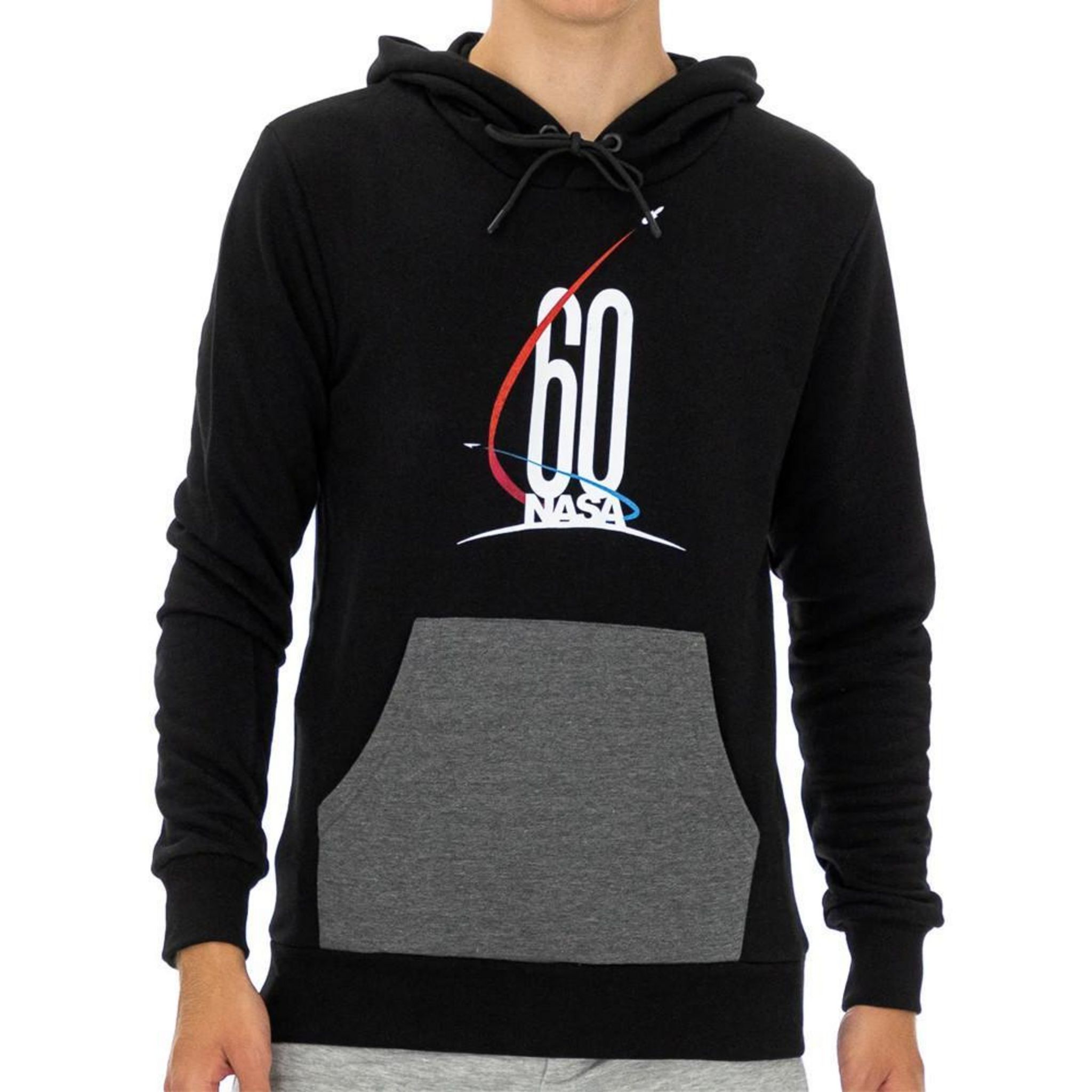 Black boohooMAN Hoodie imprimé pour homme, noir, oversize, coupe boxy et zip | Boohoo