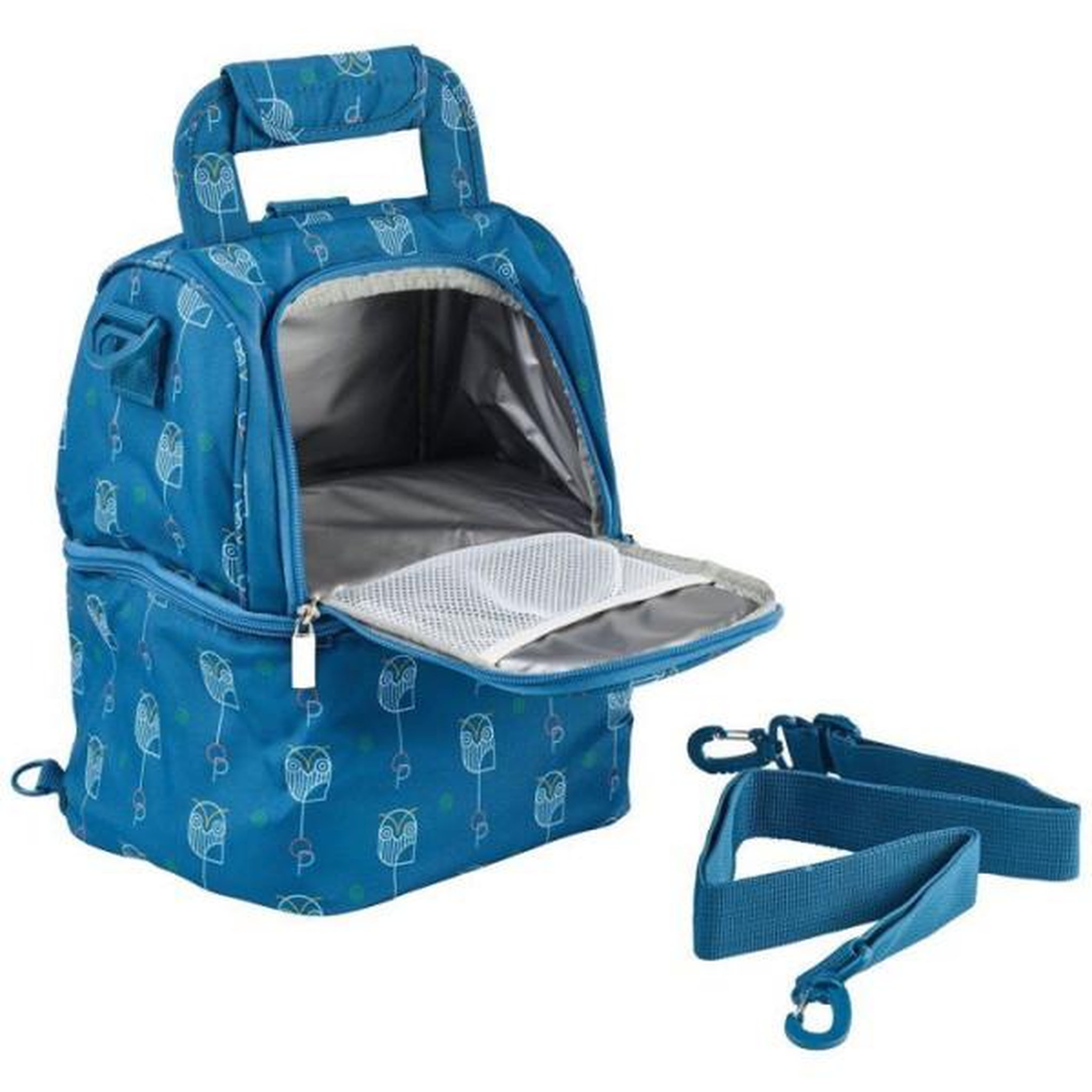 Voir la diapositive 2 : THERMOBABY Sac isotherme - THERMOBABY - 2 compartiments - Bleu