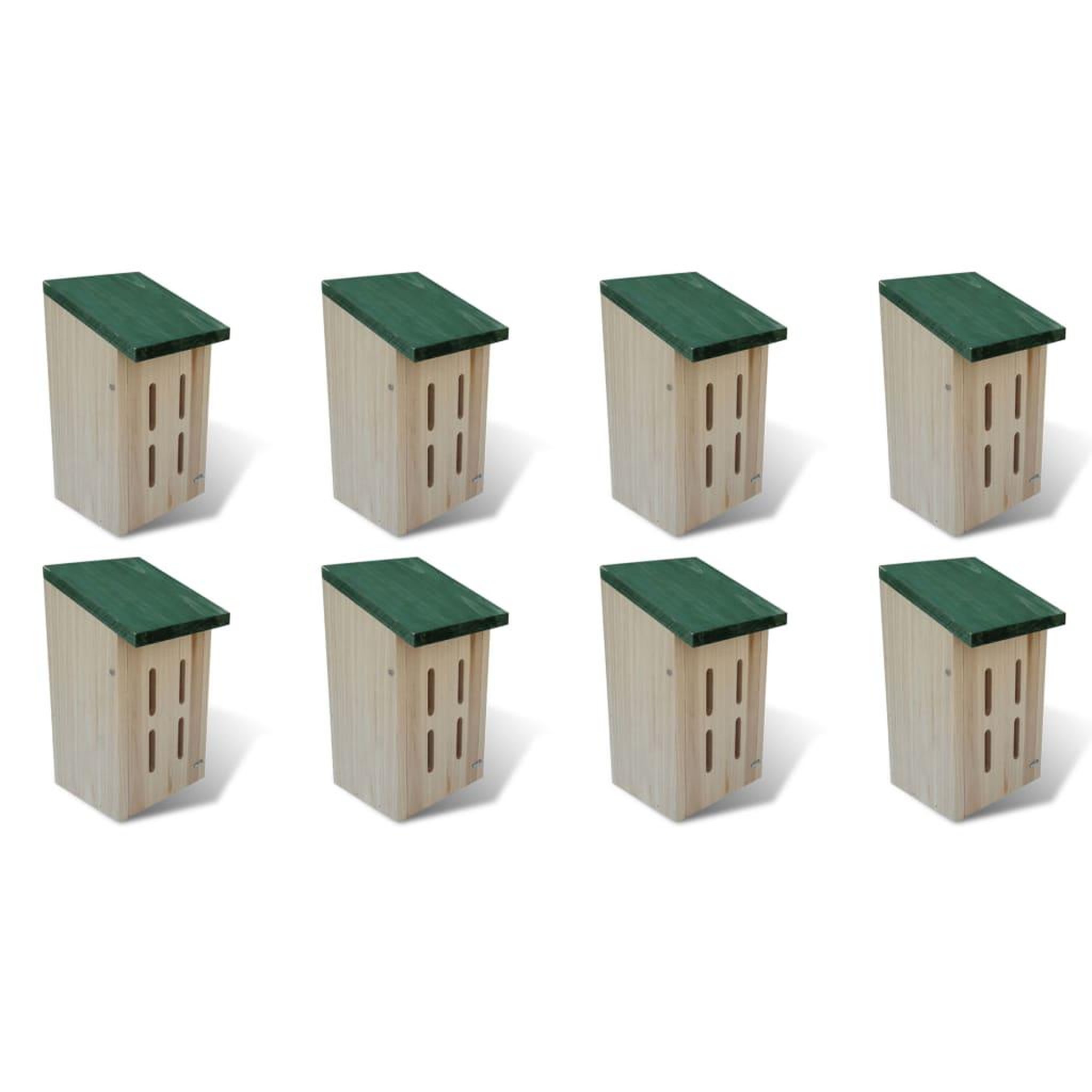 VIDAXL Maison pour papillons 8 pcs bois 14 x 15 x 22 cm