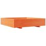 Voir la diapositive 2 : VIDAXL Jardiniere cire marron 110x110x26,5 cm bois de pin massif
