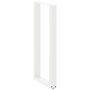 Voir la diapositive 4 : VIDAXL Pieds de table basse forme de U 2pcs blanc 40x(100-101)cm acier