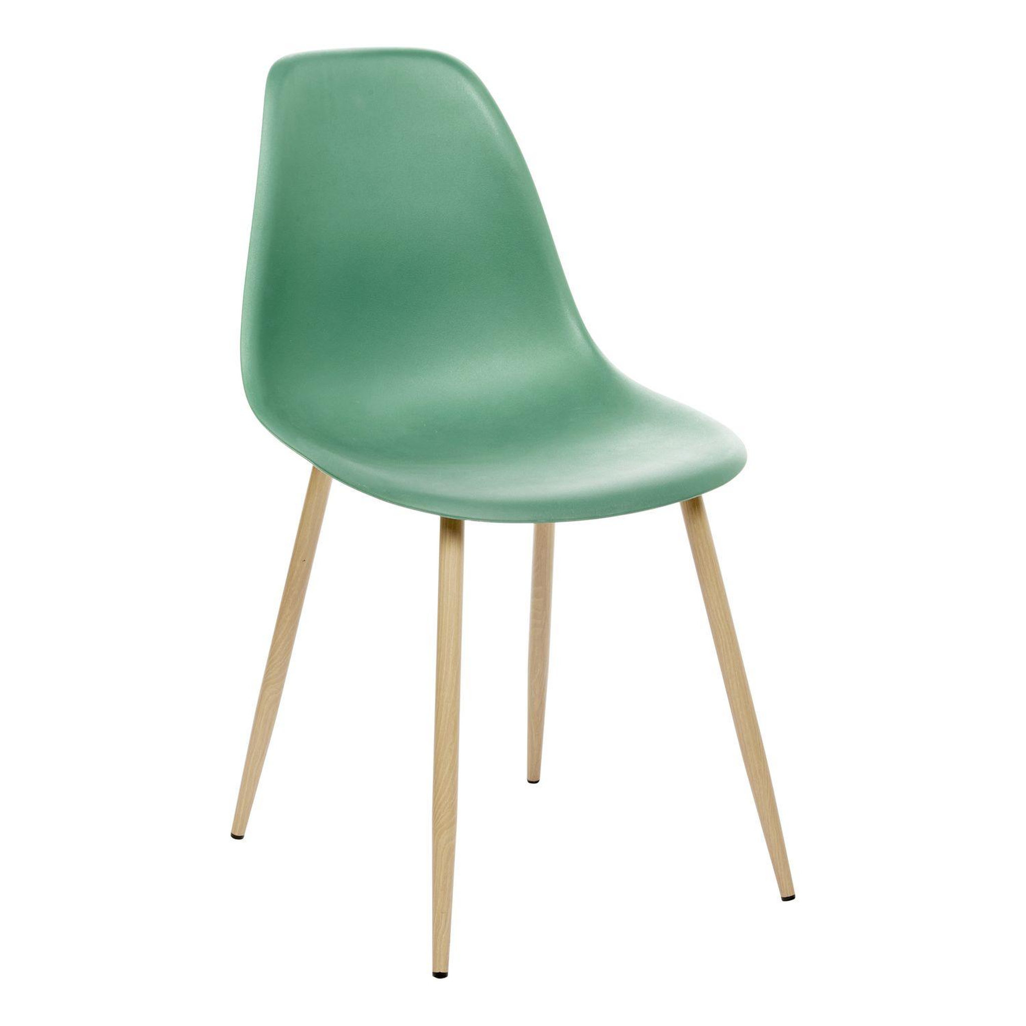 Voir la diapositive 3 : TOILINUX Lot de 6 chaises scandinave et pieds métal effet bois taho