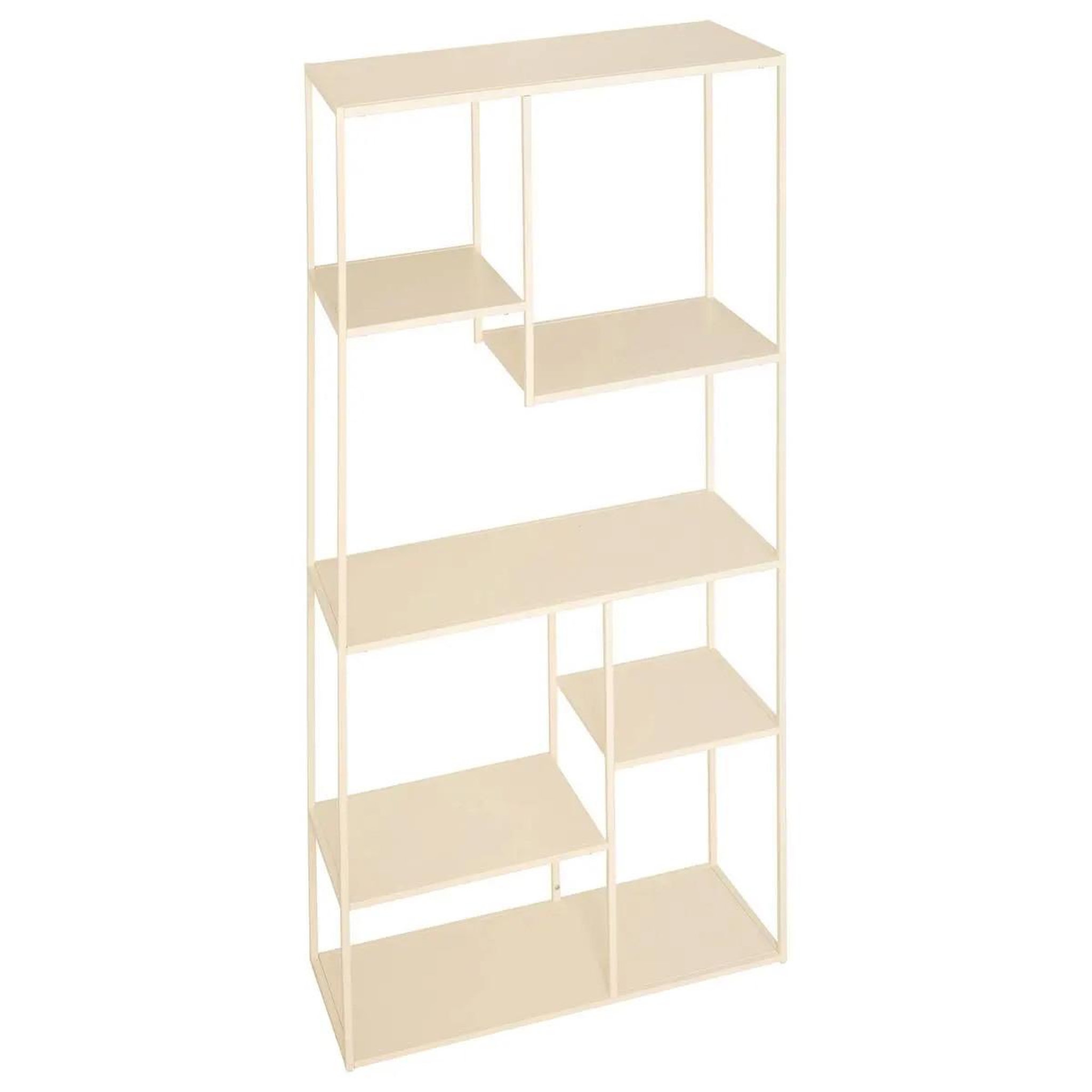 ATMOSPHERA Etagère bibliothèque 6 niveaux  gota  180cm beige