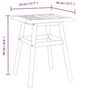 Voir la diapositive 6 : VIDAXL Table d'appoint 45x45x60 cm bois massif d'acacia