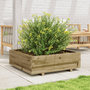 Voir la diapositive 3 : VIDAXL Jardiniere 80x80x26,5 cm bois de pin impregne