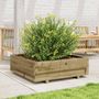 Voir la diapositive 3 : VIDAXL Jardiniere 80x80x26,5 cm bois de pin impregne
