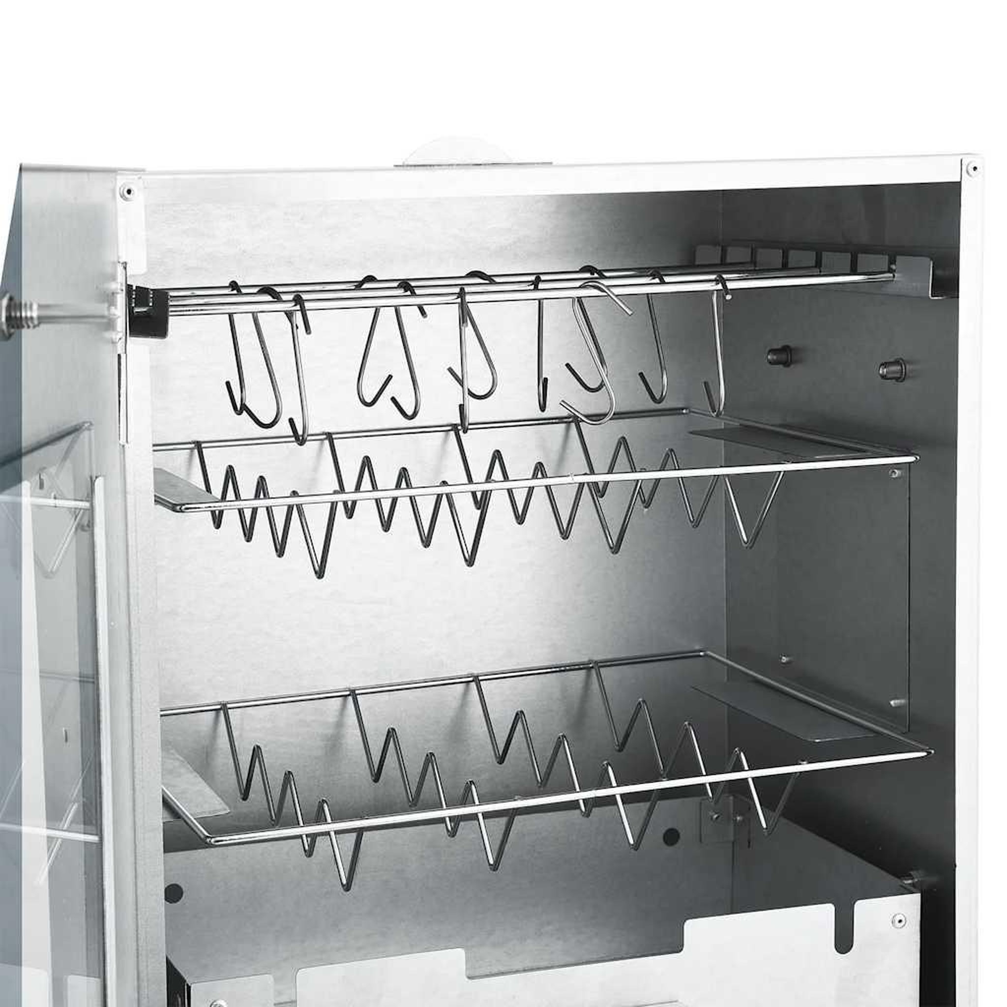 Voir la diapositive 5 : VIDAXL Fumoir a four a barbecue avec table acier galvanise