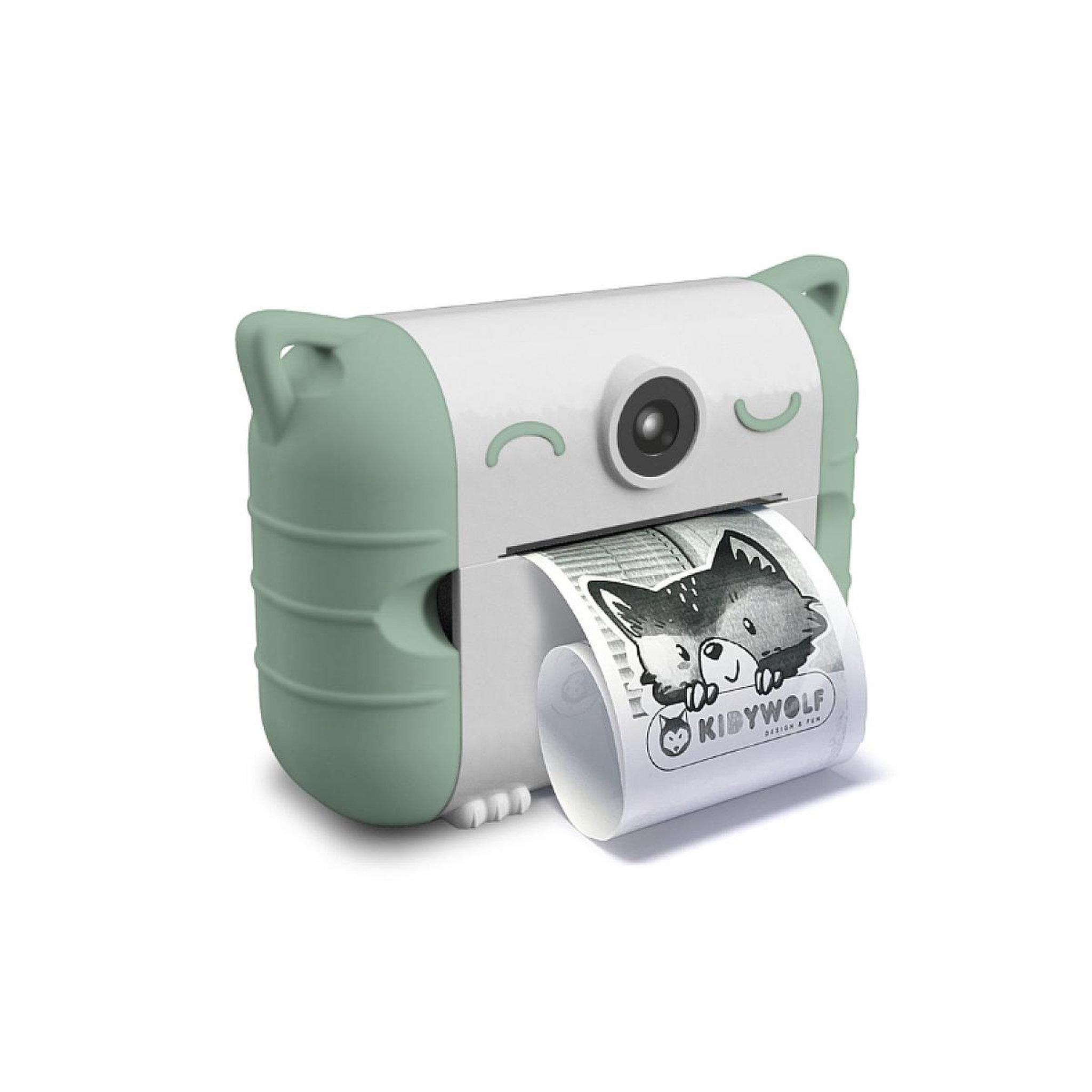 Voir la diapositive 2 : KIDYWOLF KIDYPRINT Appareil photo impression thermique vert
