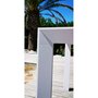 GIvex Salon de jardin - 8 places - Aluminium - Blanc - MANUELA