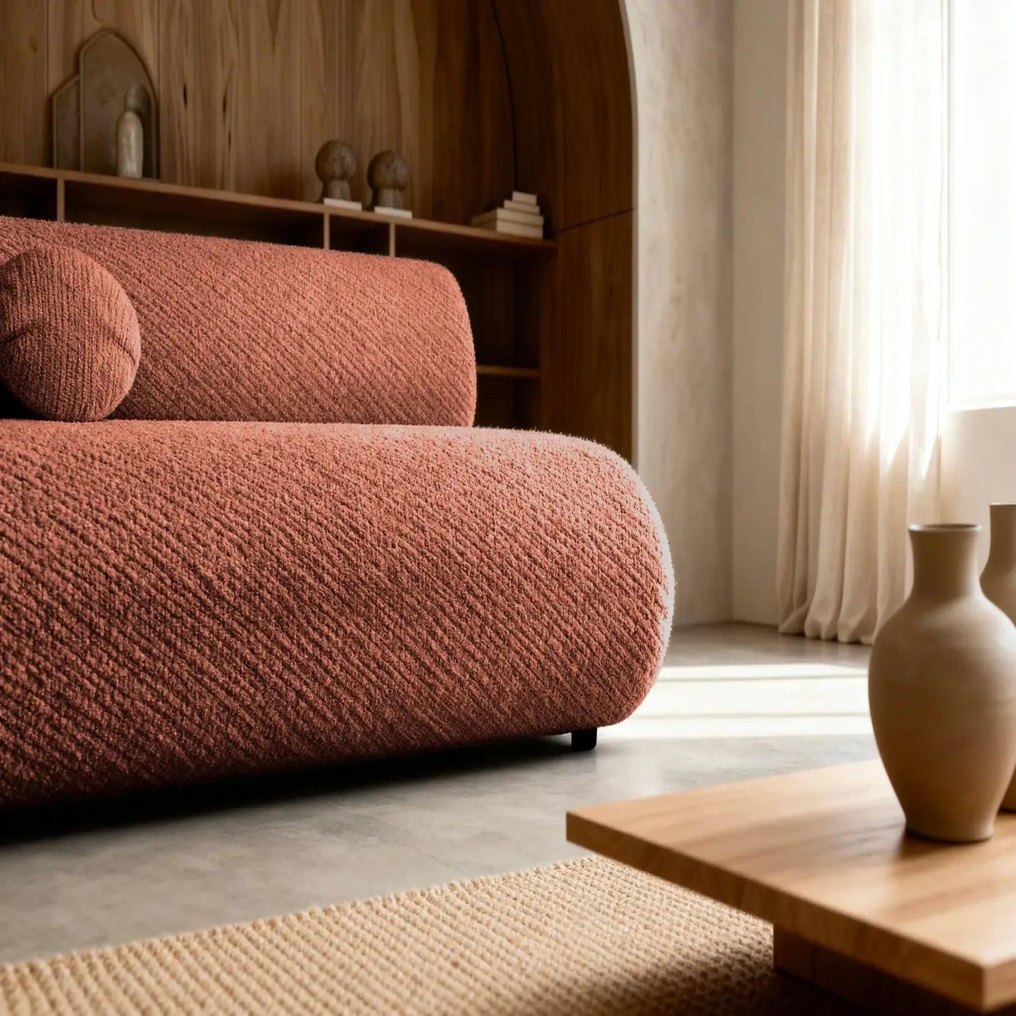 Voir la diapositive 4 : CASANOVA PARIS Levi - canapé droit convertible tissu lisse