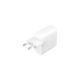 Voir la diapositive 2 : Belkin Chargeur 2x USB-C 30W Blanc
