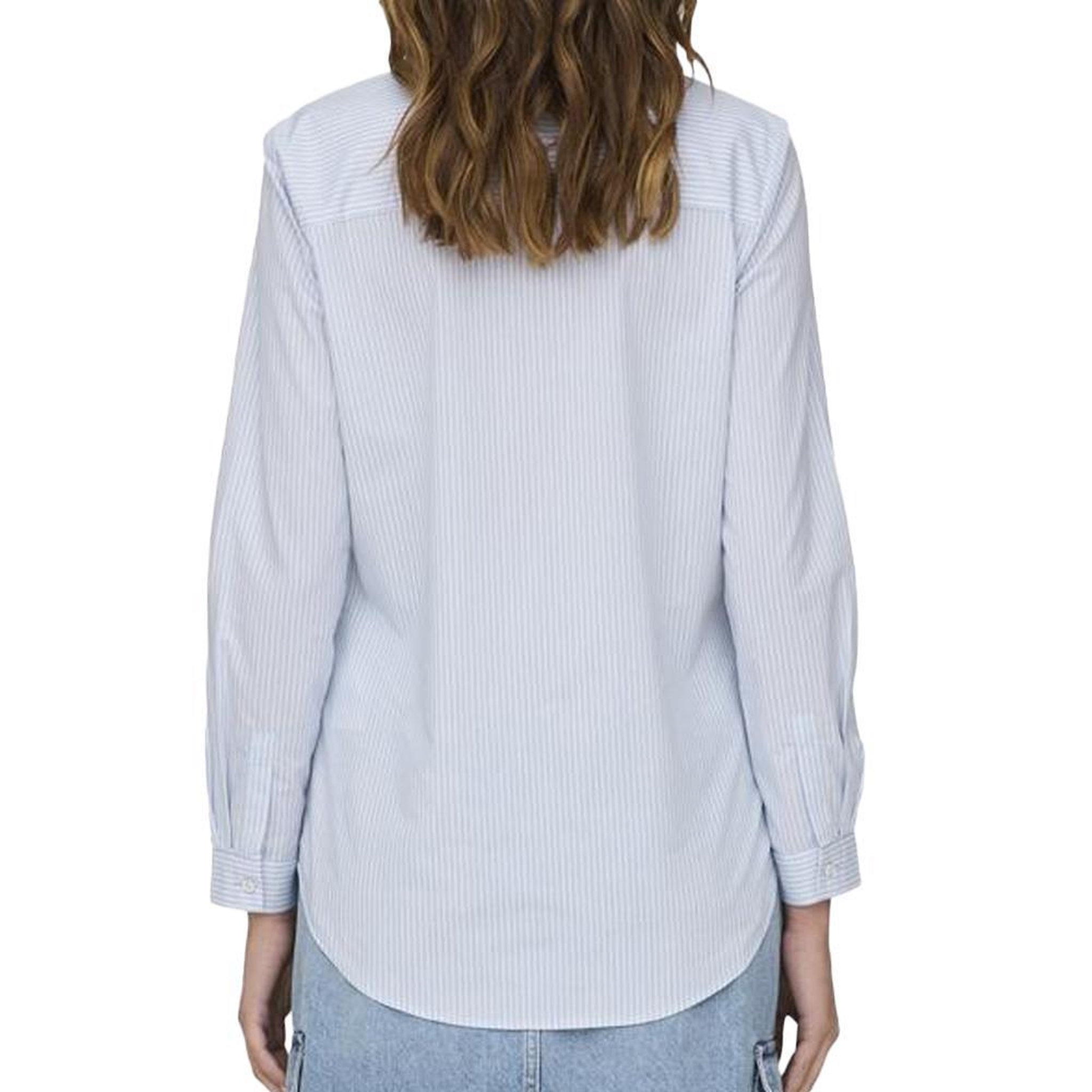 Voir la diapositive 2 : JACQUELINE DE YONG Chemise Bleu/Blanche Femme JDY Mio