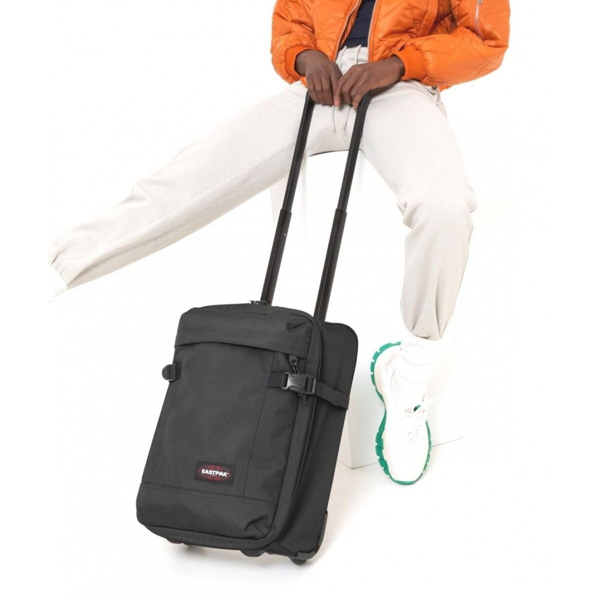 Eastpak Sac de voyage cabine roulettes 25L double compartiment Tranverz XXS TSA 45cm