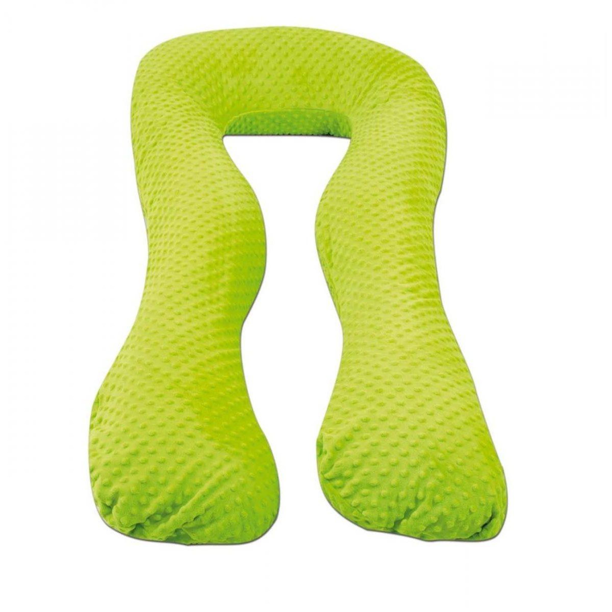 VELINDA Coussin Grossesse/Allaitement forme en U vert