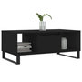 Voir la diapositive 3 : VIDAXL Table basse Noir 90x50x36,5 cm Bois d'ingenierie