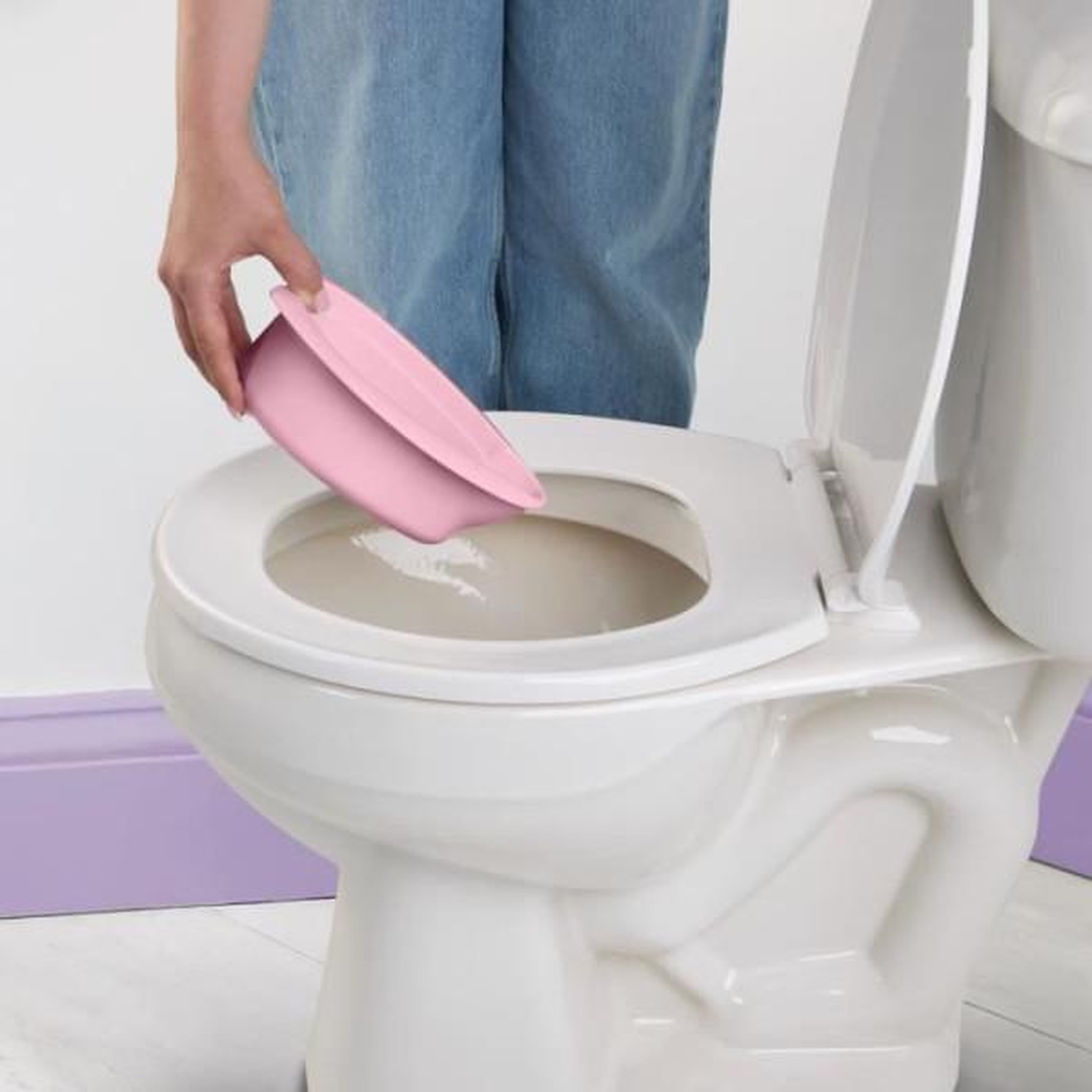 Voir la diapositive 6 : Bright Starts DISNEY BABY - PRINCESSES- Mini toilette avec réducteur de lunette de toilette inclus, 2 en 1, MySize, Pot amovible facile a net