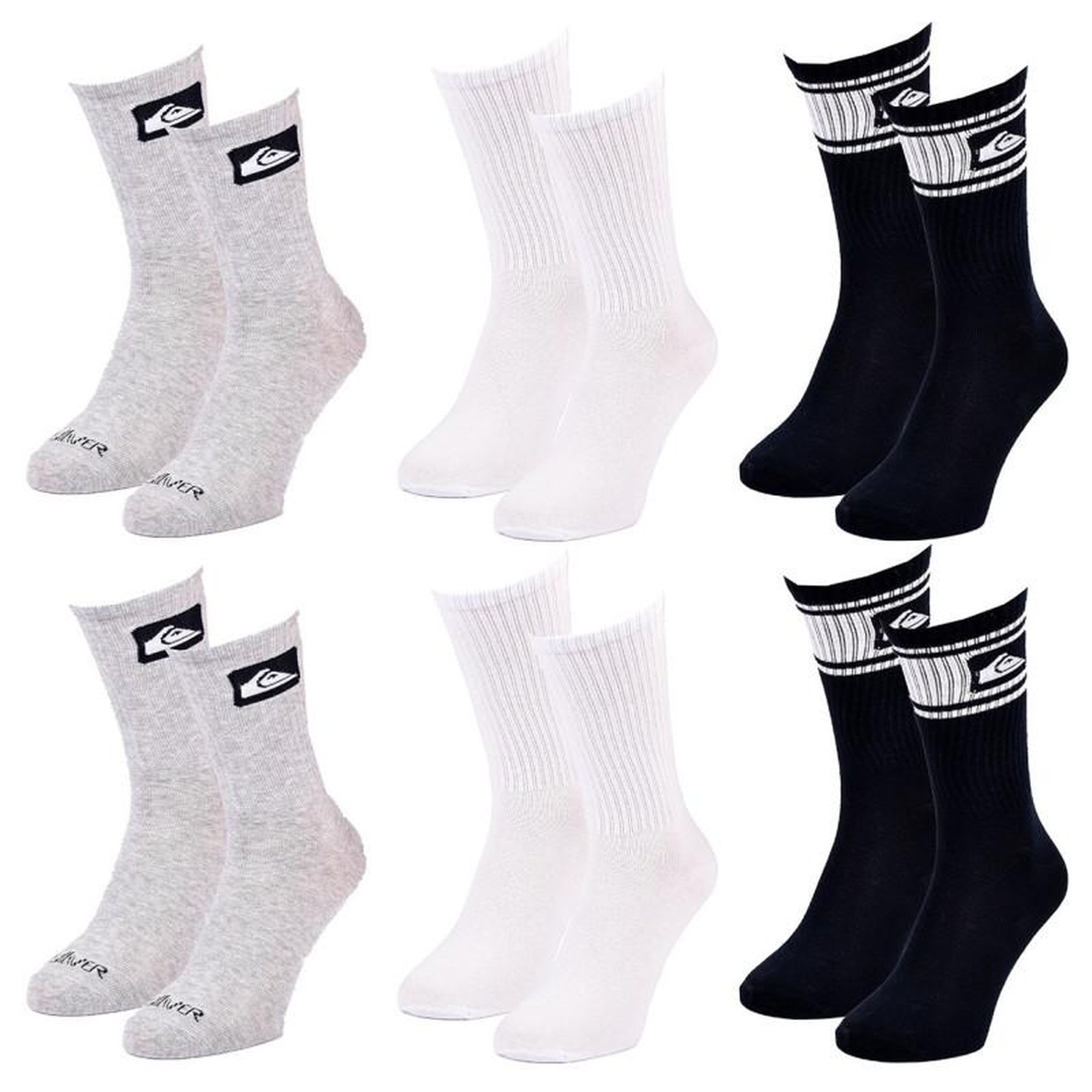 Voir la diapositive 2 : QUIKSILVER Chaussettes QUIKSILVER REGULAR CREW