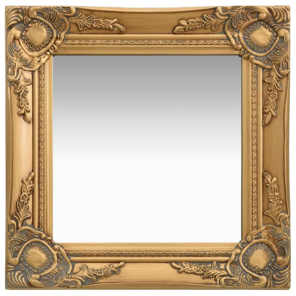VIDAXL Miroir mural style baroque 40x40 cm Dore