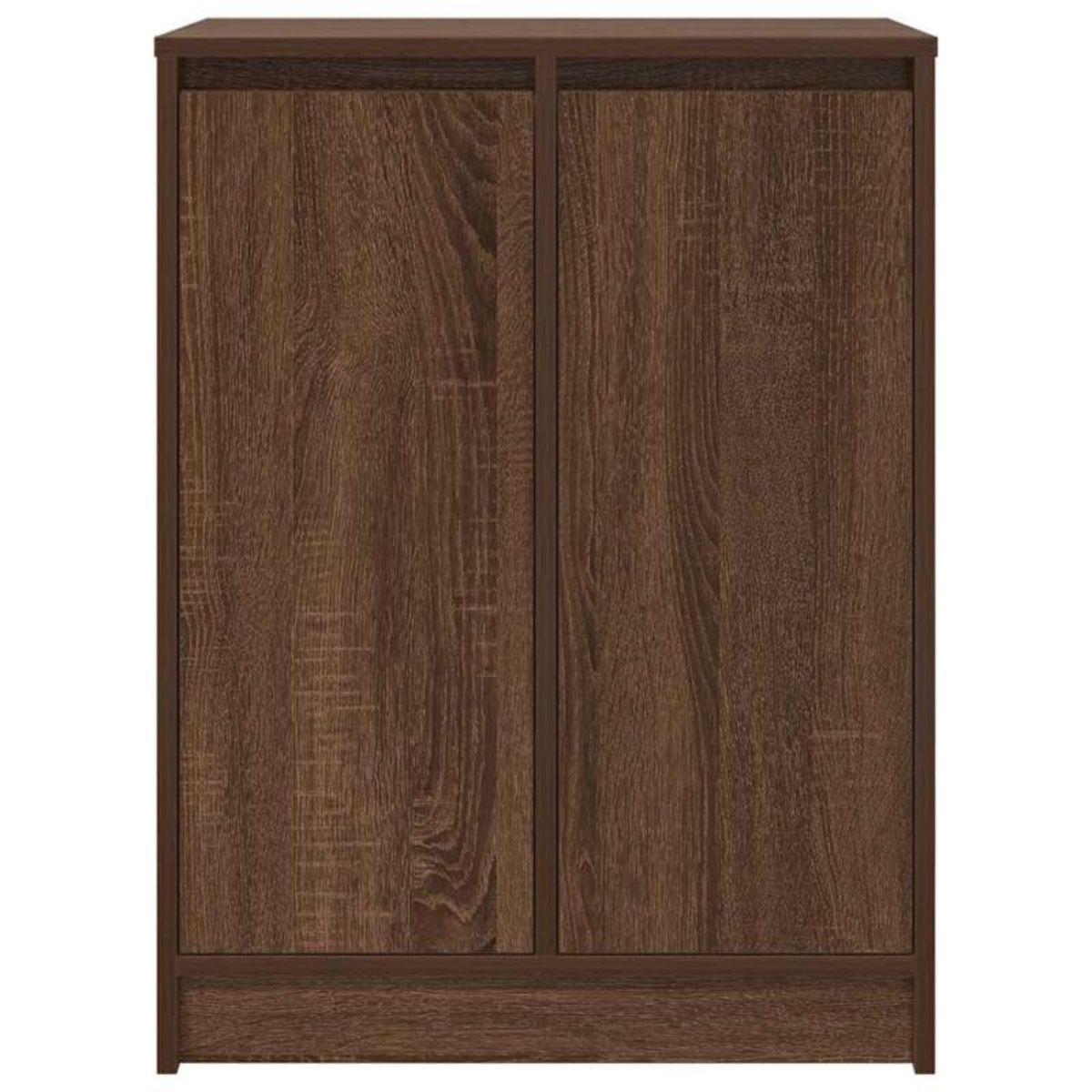 VIDAXL Armoire à chaussures chêne marron 57x34x76 cm bois d ingénierie