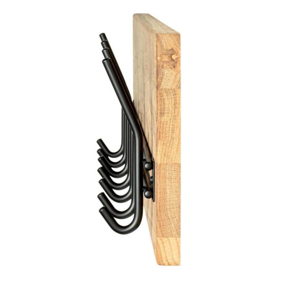 Paris Prix Patère Murale 7 Crochets  Azert  60cm Chêne