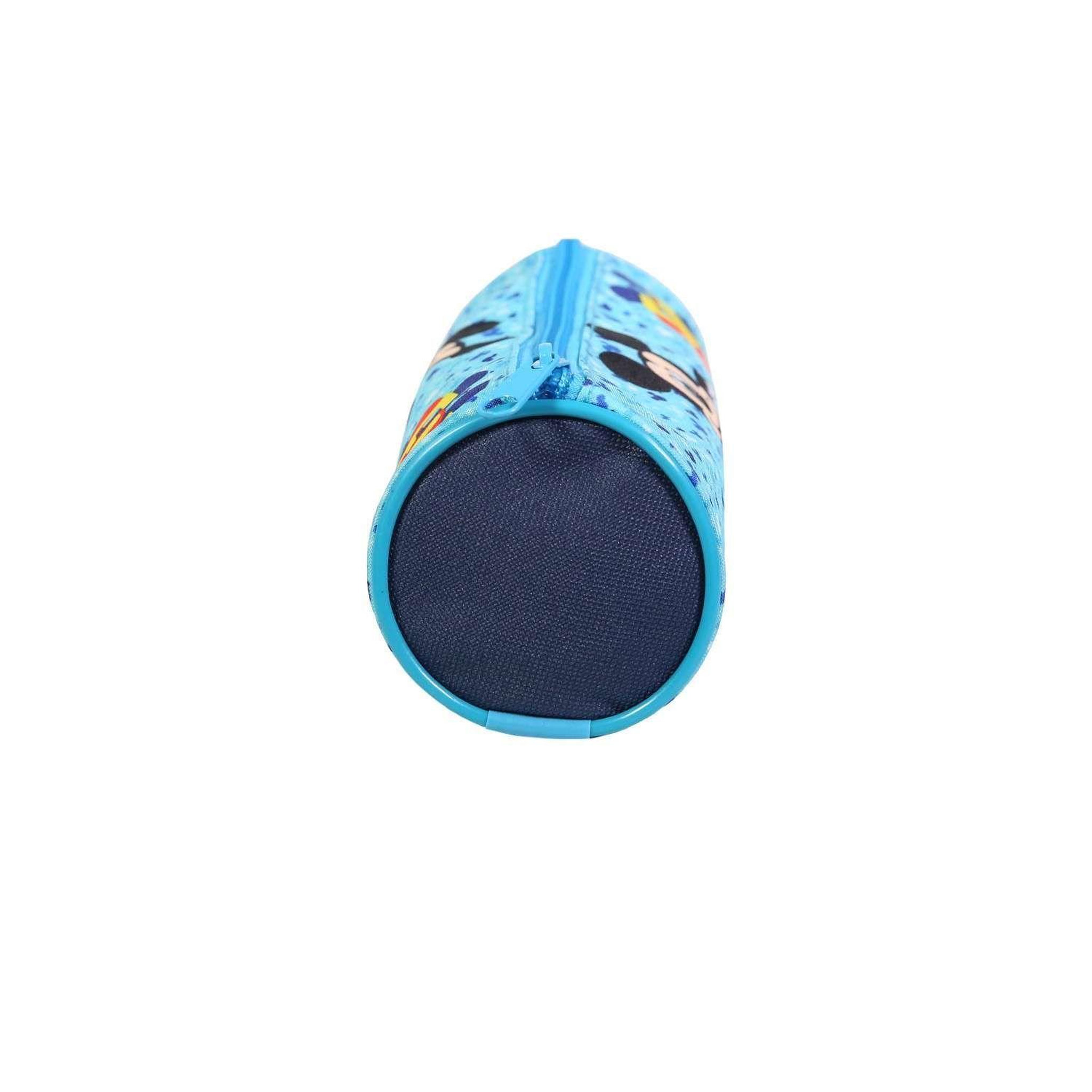 Voir la diapositive 3 : Bagtrotter BAGTROTTER Trousse scolaire ronde Disney Mickey Bleue