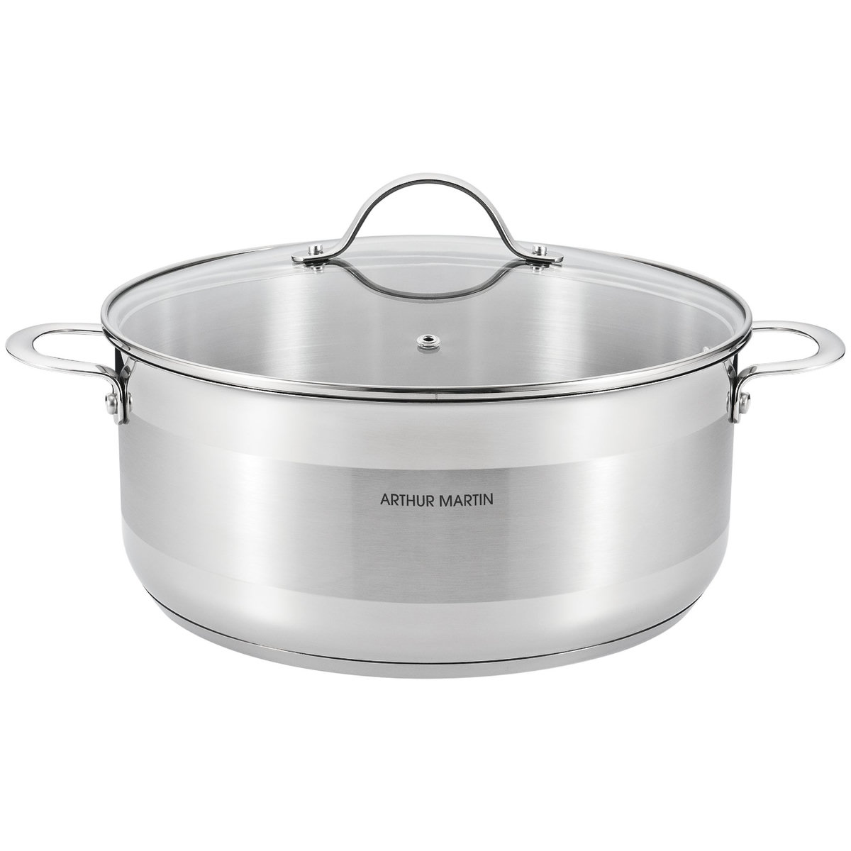 Arthur Martin Faitout induction + couvercle 36 cm pas cher - Auchan.fr