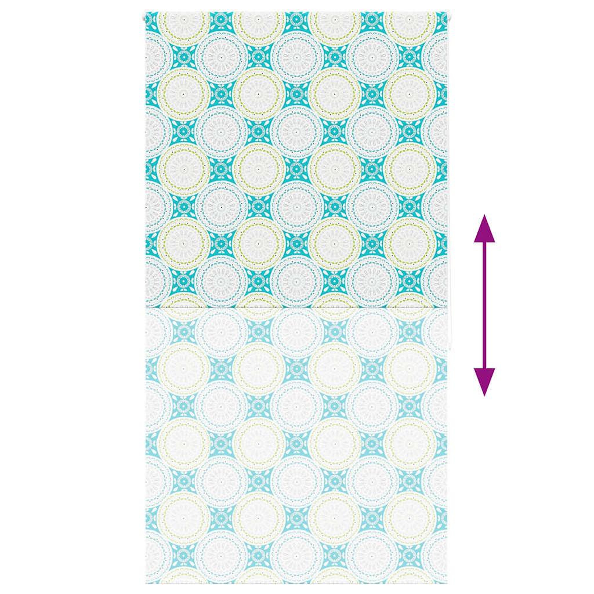 Voir la diapositive 5 : VIDAXL Store enrouleur de douche 130x240 cm largeur du tissu 126 cm