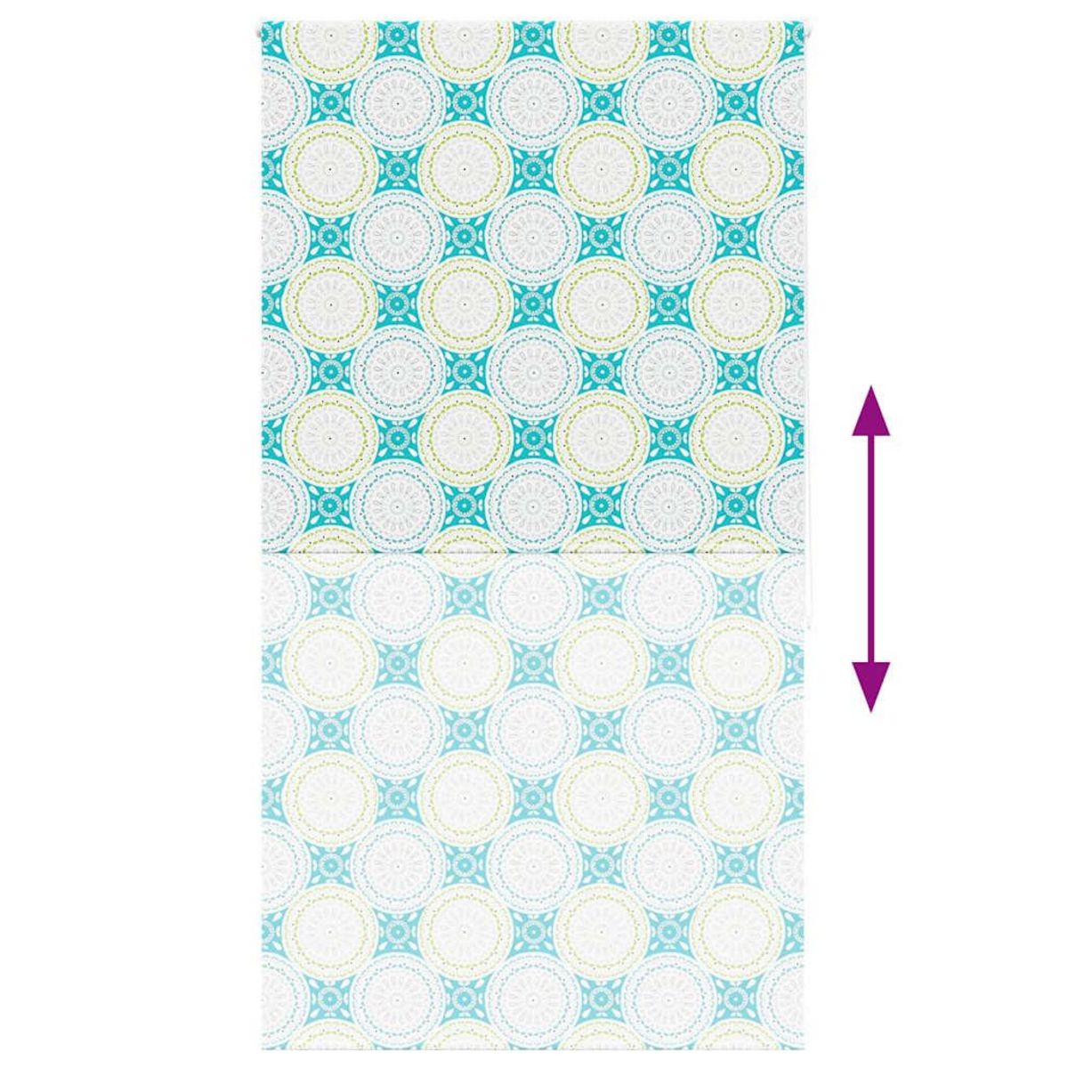 VIDAXL Store enrouleur de douche 130x240 cm largeur du tissu 126 cm