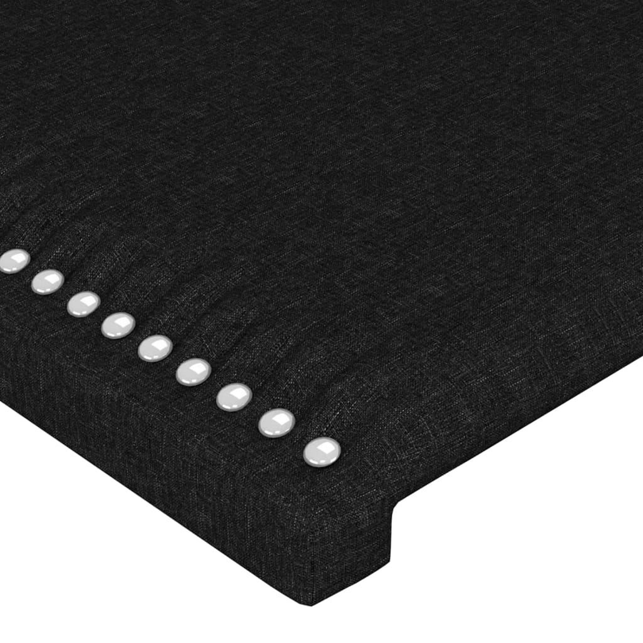 Voir la diapositive 5 : VIDAXL Tete de lit avec oreilles Noir 147x23x78/88 cm Tissu