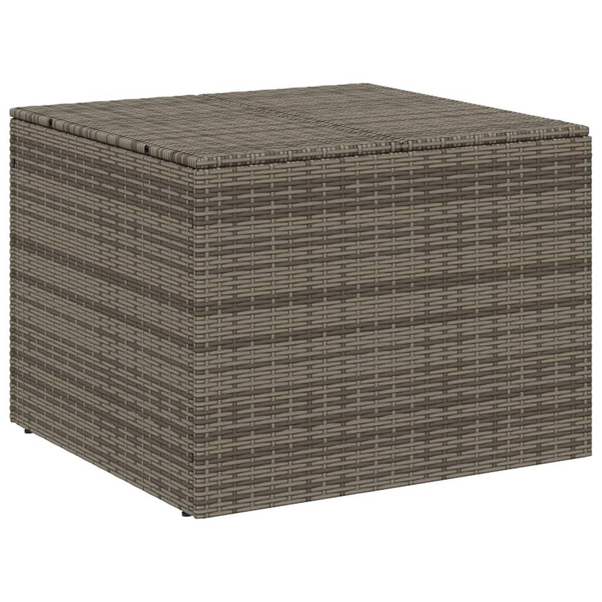 Voir la diapositive 2 : VIDAXL Boîte de rangement de jardin gris 291L resine tressee