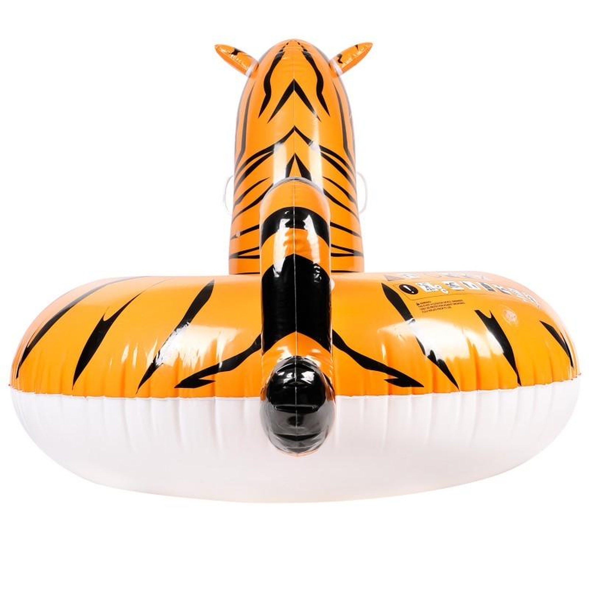 Voir la diapositive 4 : AIRMYFUN Bouée Gonflable XXL Chevauchable, Piscine & Plage, Flotteur Deluxe - Tigre - 150x105x100cm