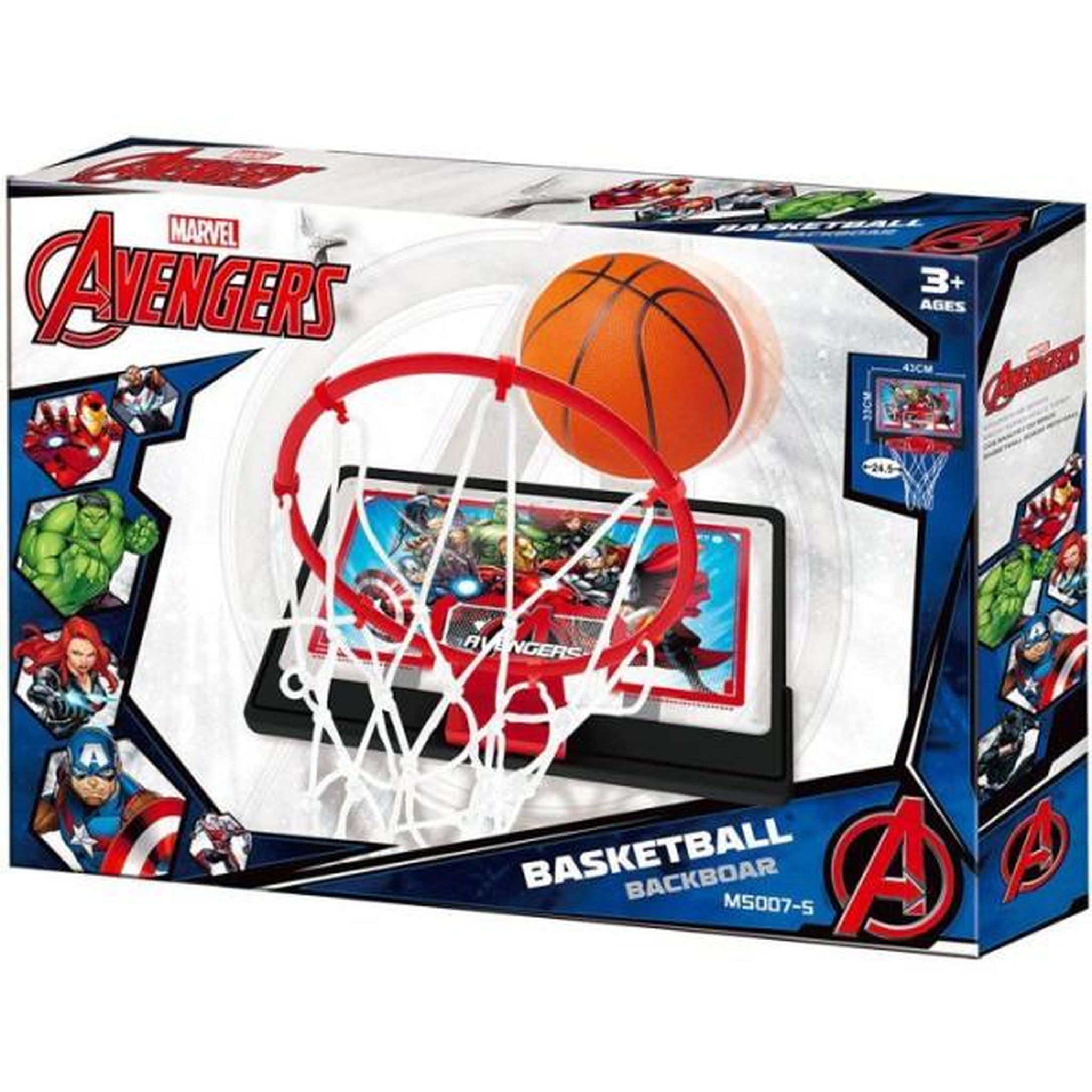 Voir la diapositive 3 : Marvel Panier de basket - marvel - avengers - fixation murale