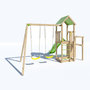 Voir la diapositive 5 : trigano Aire de jeux avec toboggan - Bois - H2,20m - XPERIENCE