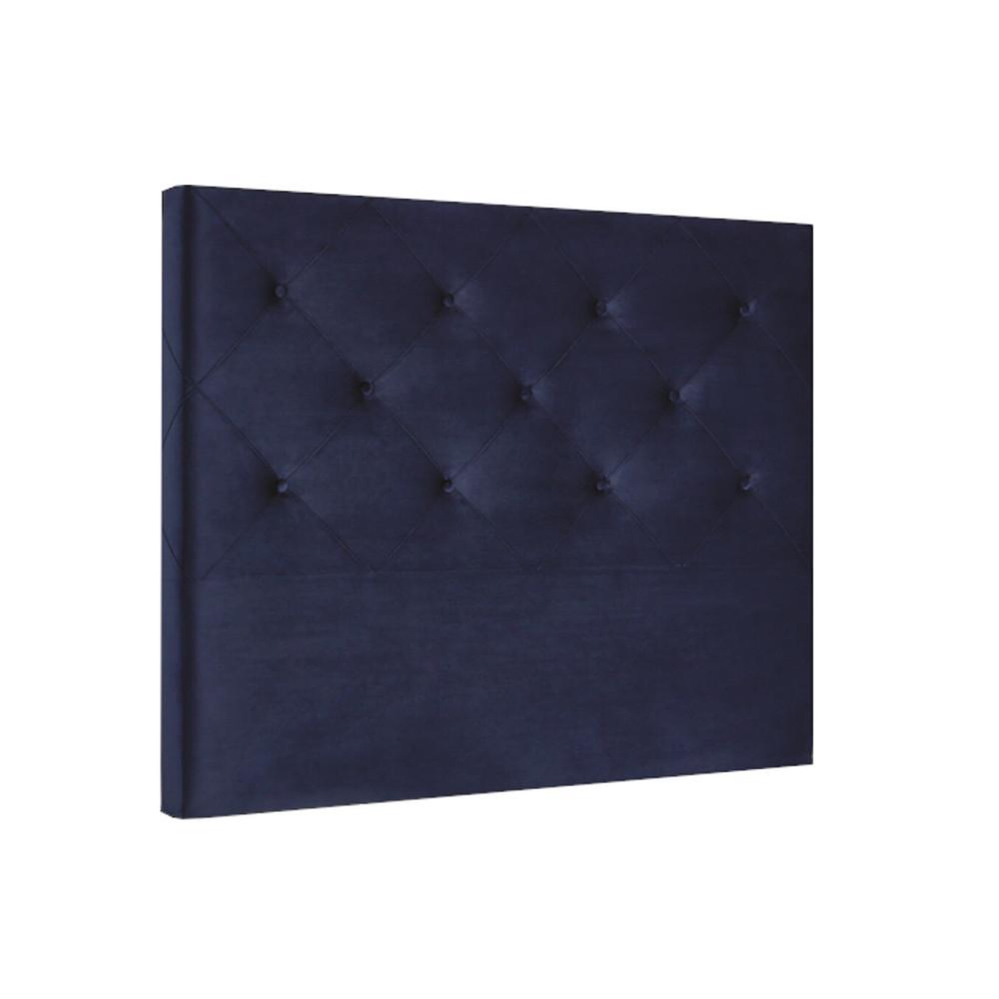 EPEDA Tête de lit rembourrée bleu style velours 180 cm capitonnée epeda cosmique