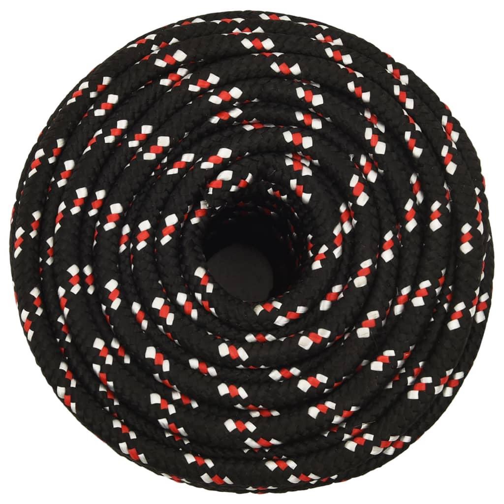 Voir la diapositive 3 : VIDAXL Corde de bateau Noir 12 mm 25 m Polypropylene