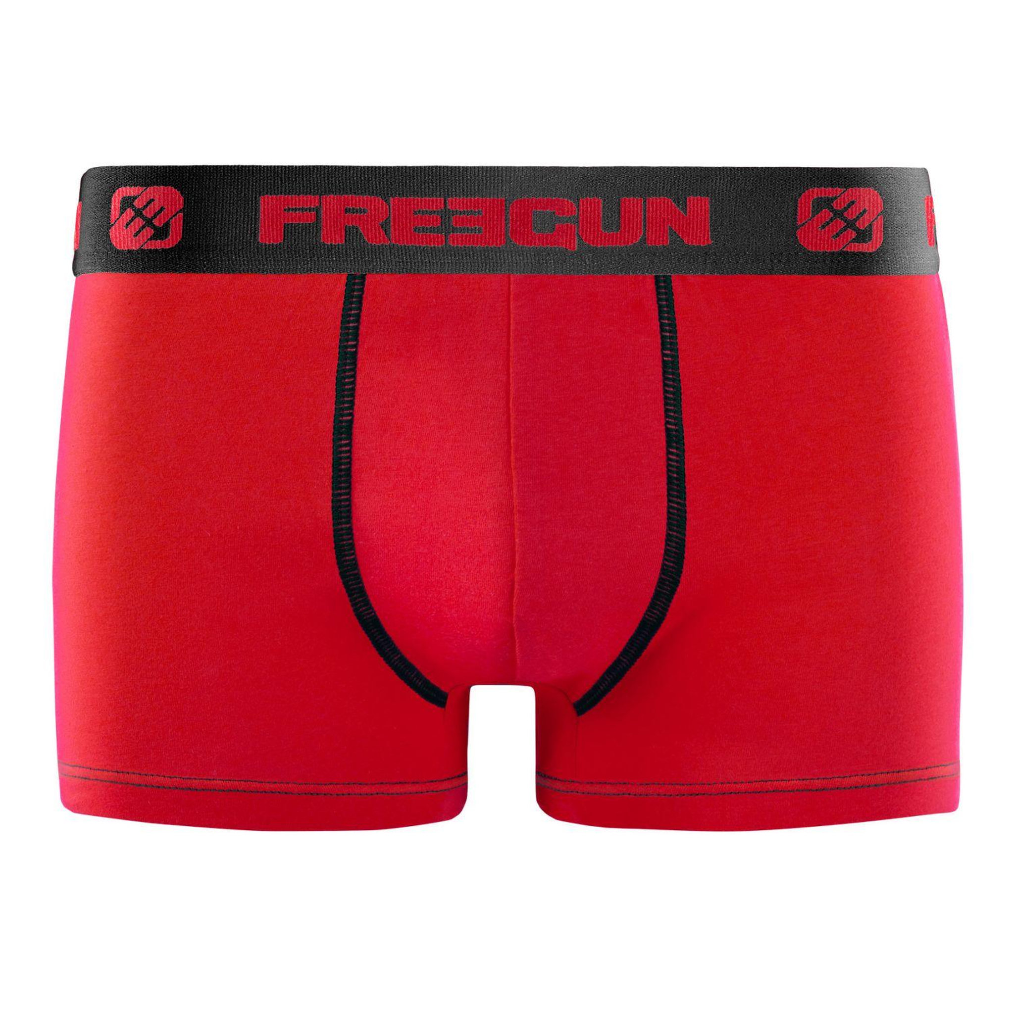 Voir la diapositive 3 : FREEGUN Lot de 4 boxers garçon en Coton