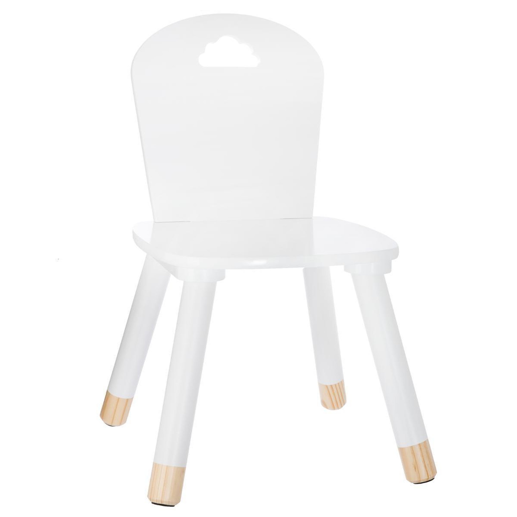 Atmosphera Kids Chaise enfant  douceur' 50cm blanc