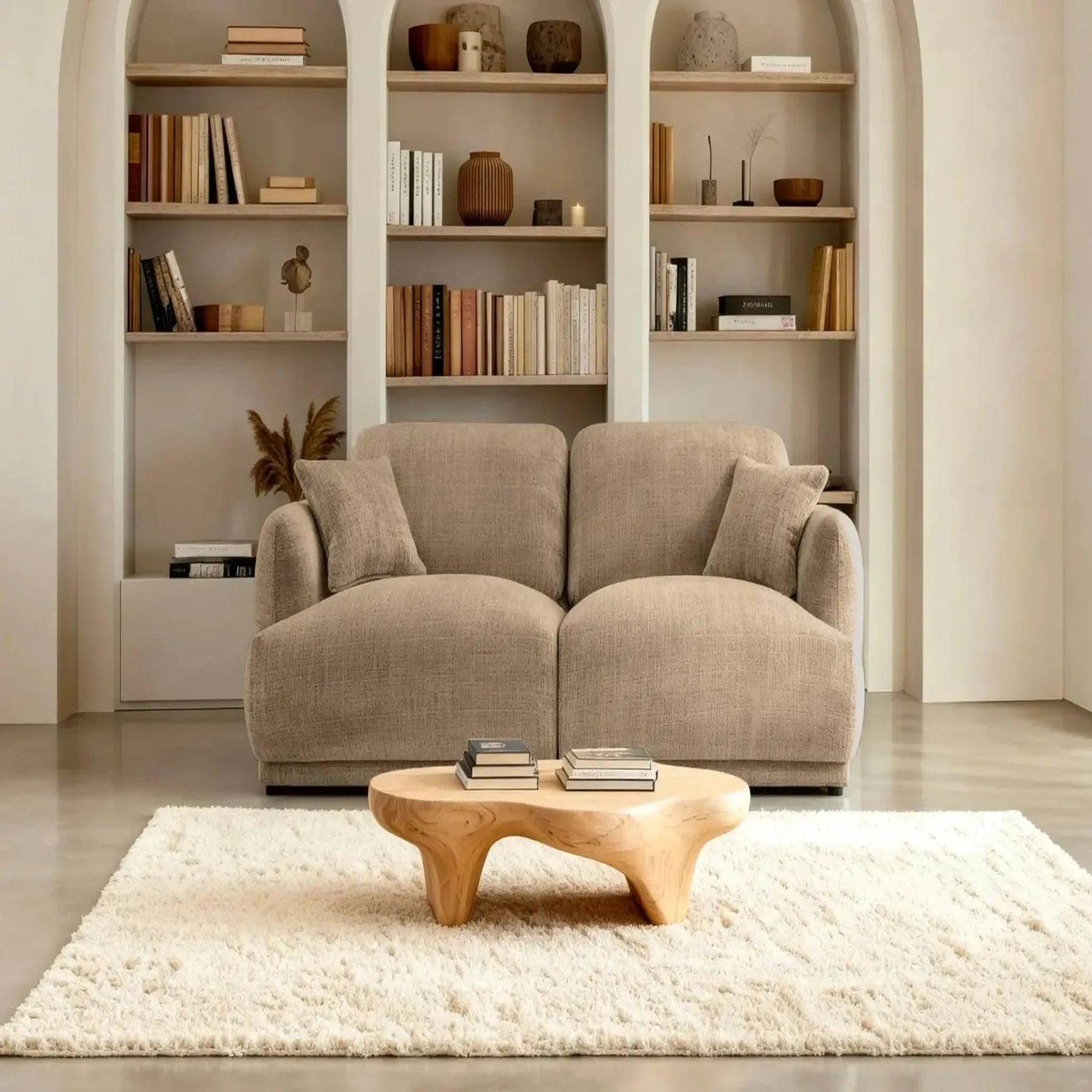 Voir la diapositive 3 : CASANOVA PARIS Rosalie - canapé droit tissu chenille 2 places