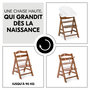 Voir la diapositive 5 : HAUCK Chaise haute en bois Alpha+B