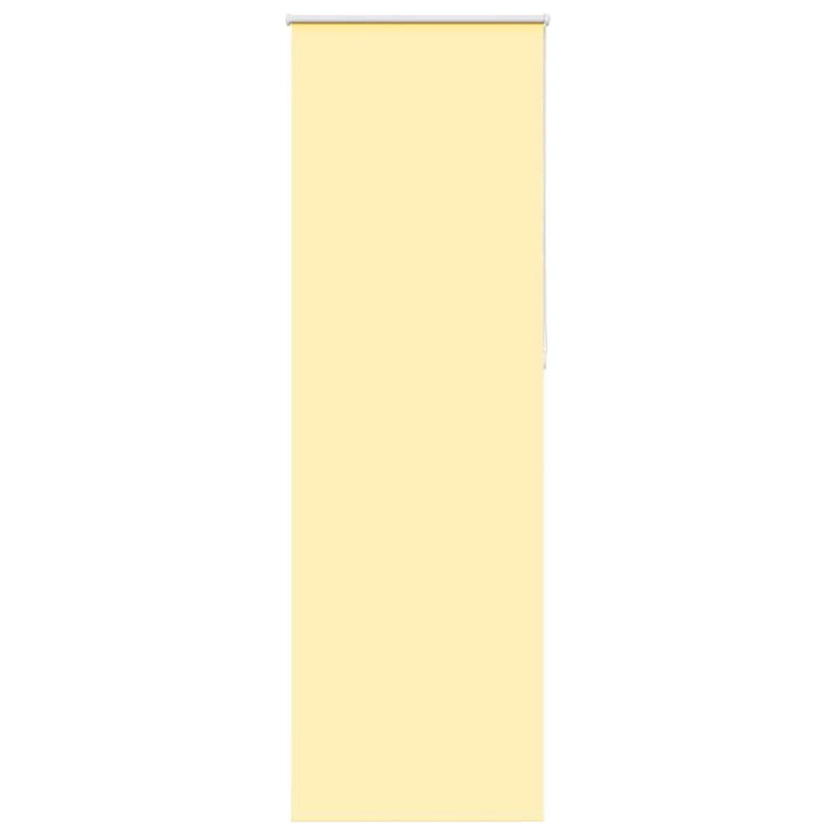 VIDAXL Store enrouleur occultant jaune largeur du tissu 70,7 cm