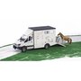 BRUDER Camion de Transport Animal Mercedes-Benz avec un Cheval