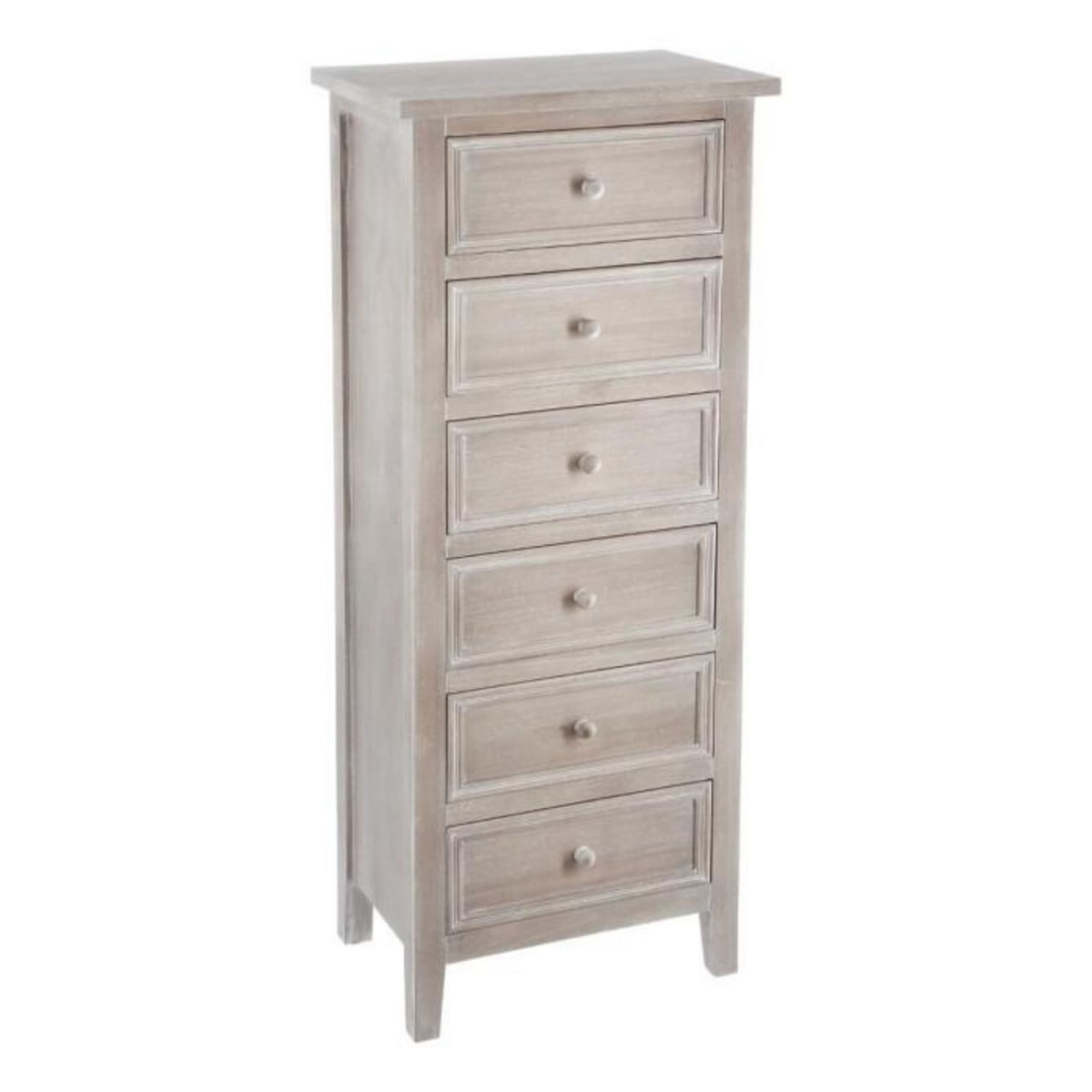 ATMOSPHERA Chiffonnier 6 Tiroirs  Charme  113cm Naturel