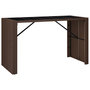 Voir la diapositive 4 : VIDAXL Ensemble de bar de jardin avec coussins 7 pcs marron poly rotin