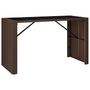 Voir la diapositive 4 : VIDAXL Ensemble de bar de jardin avec coussins 7 pcs marron poly rotin