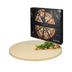 KWADOO Pierre à pizza kw-commerce Navaris en cordiérite pour cuisson haute température 35 cm