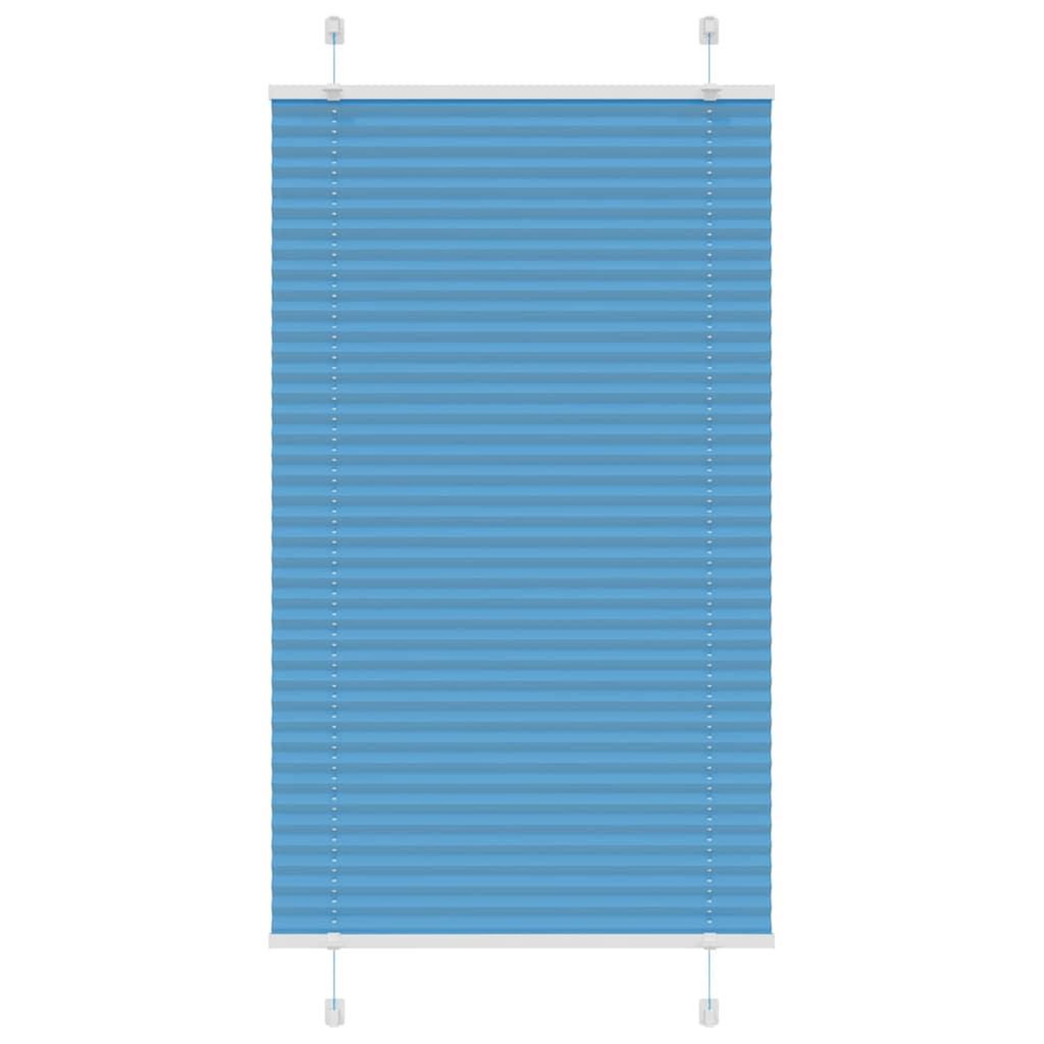 VIDAXL Store plisse bleu 80x100 cm largeur du tissu 79,4 cm polyester