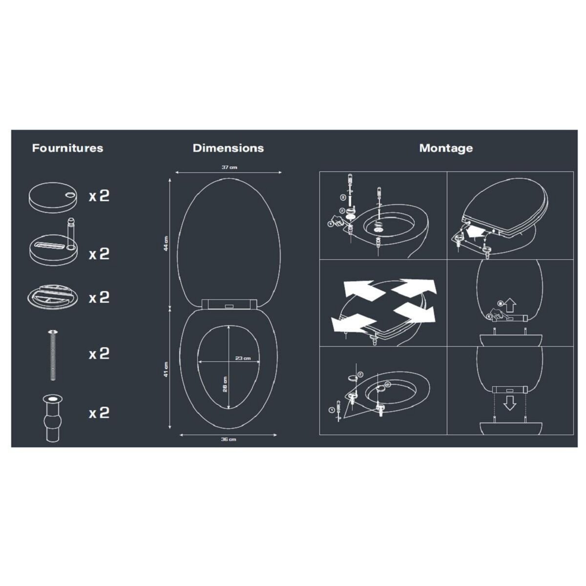 GUY LEVASSEUR Abattant WC Thermodur Géométrique URBAIN