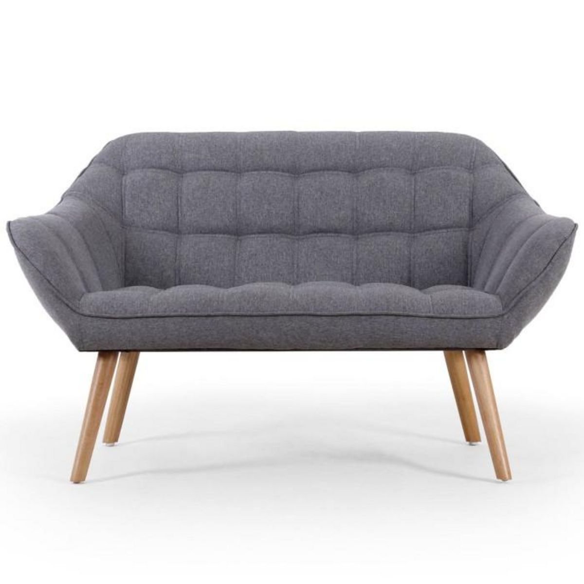 Paris Prix Canapé 2 Places Scandinave  Taone  128cm Gris